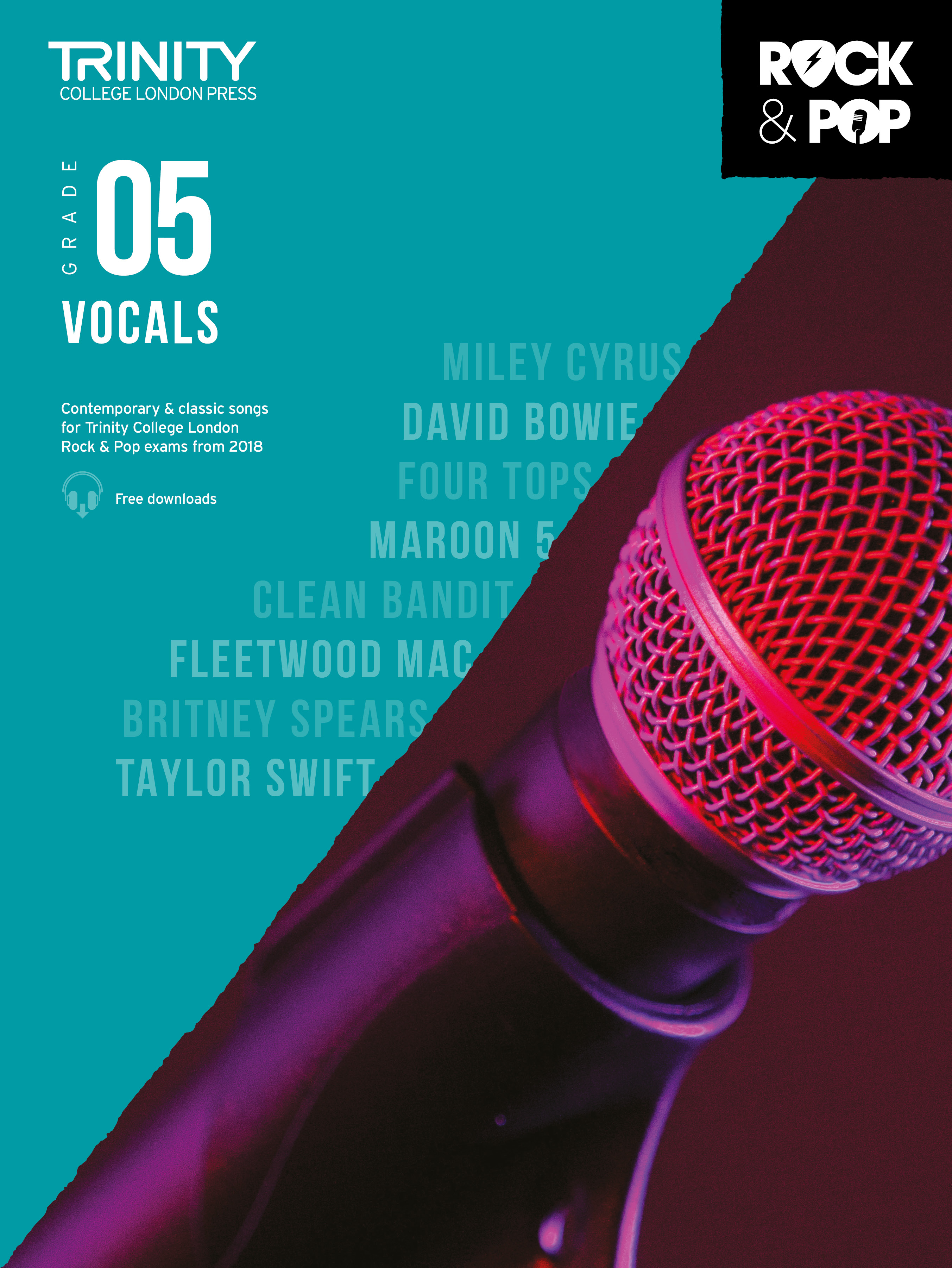 Trinity Rock & Pop 2018 Vocals Grade 5 Sheet Music Songbook