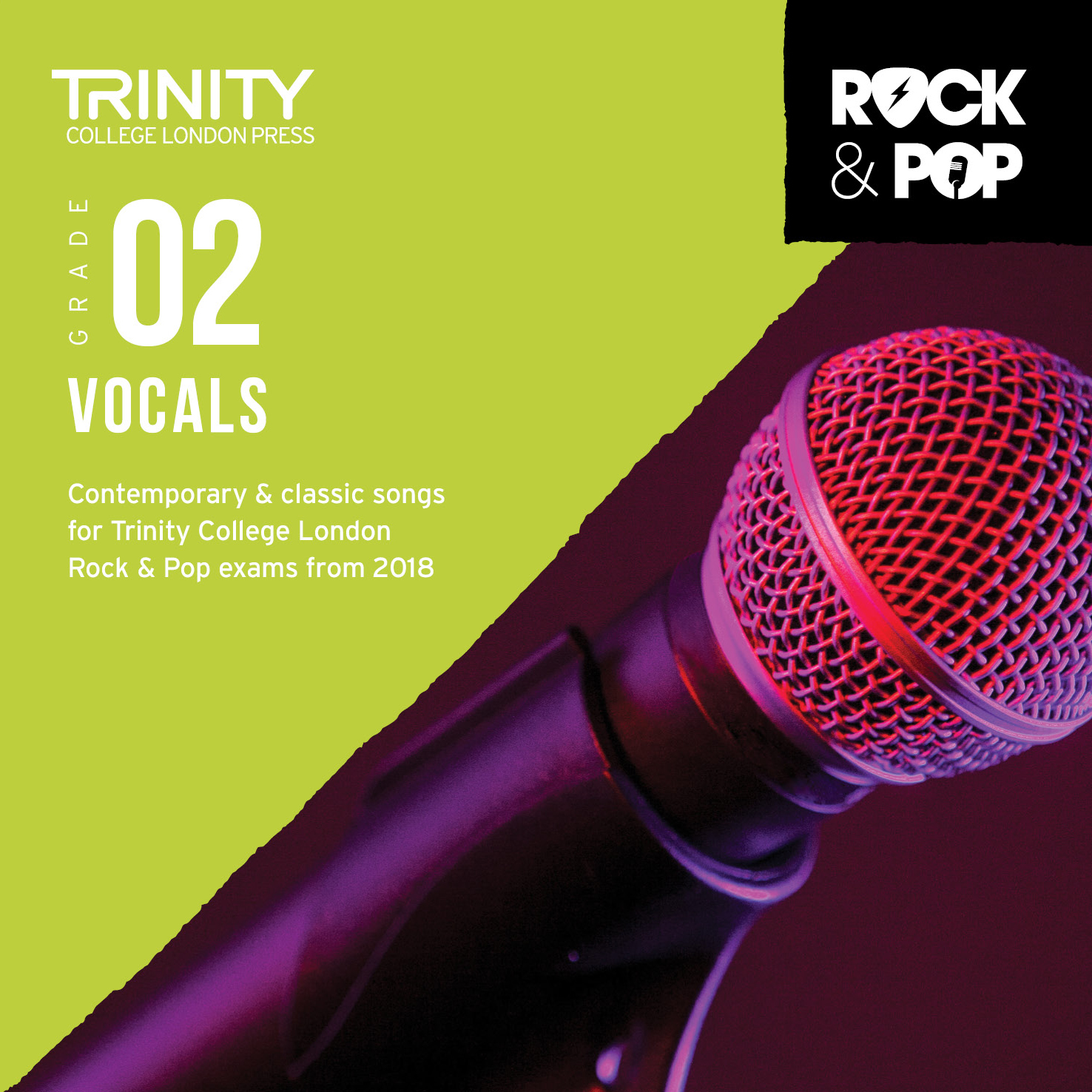 Trinity Rock & Pop 2018 Vocals Grade 2 Cd Sheet Music Songbook