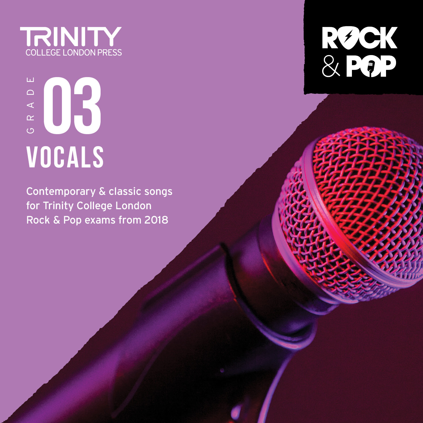 Trinity Rock & Pop 2018 Vocals Grade 3 Cd Sheet Music Songbook