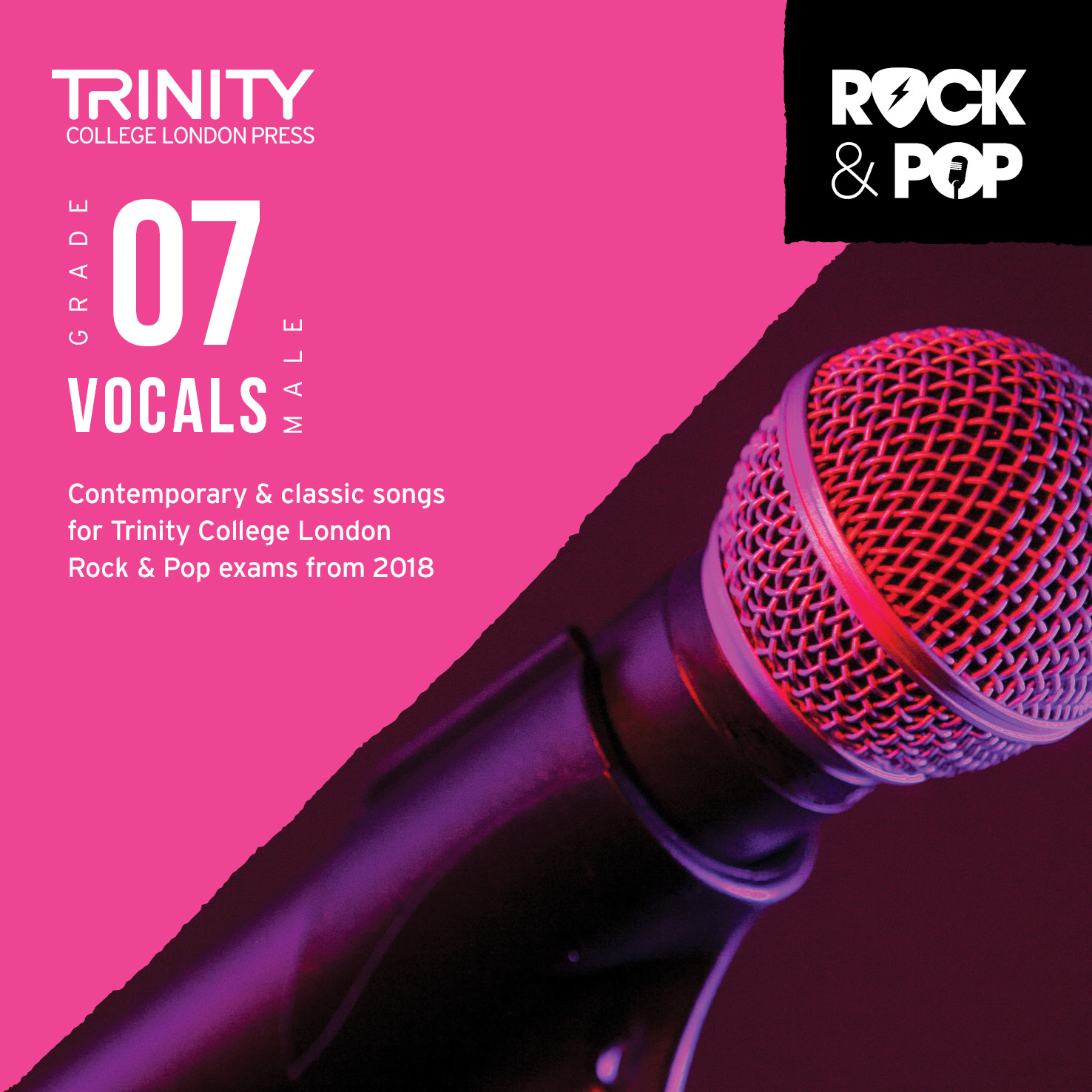 Trinity Rock & Pop 2018 Vocals Grade 7 Male Cd Sheet Music Songbook