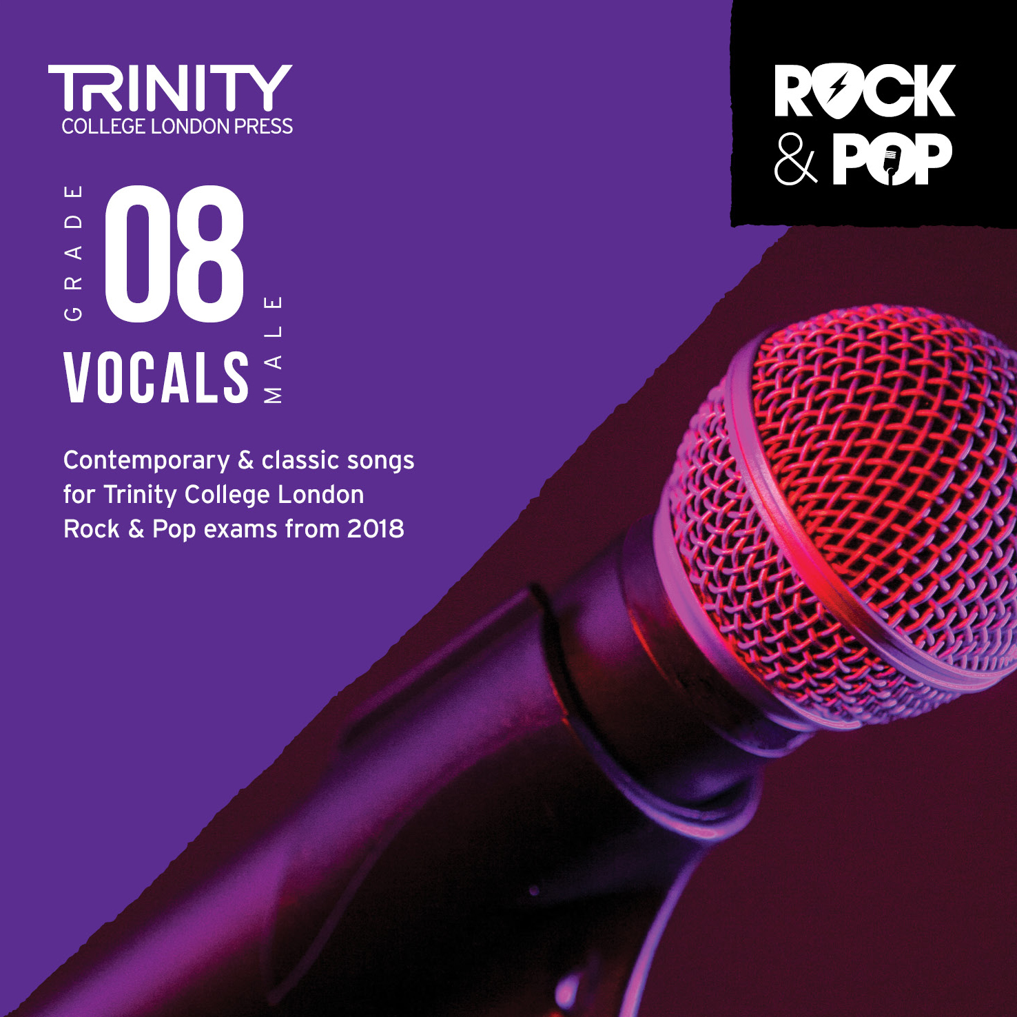 Trinity Rock & Pop 2018 Vocals Grade 8 Male Cd Sheet Music Songbook