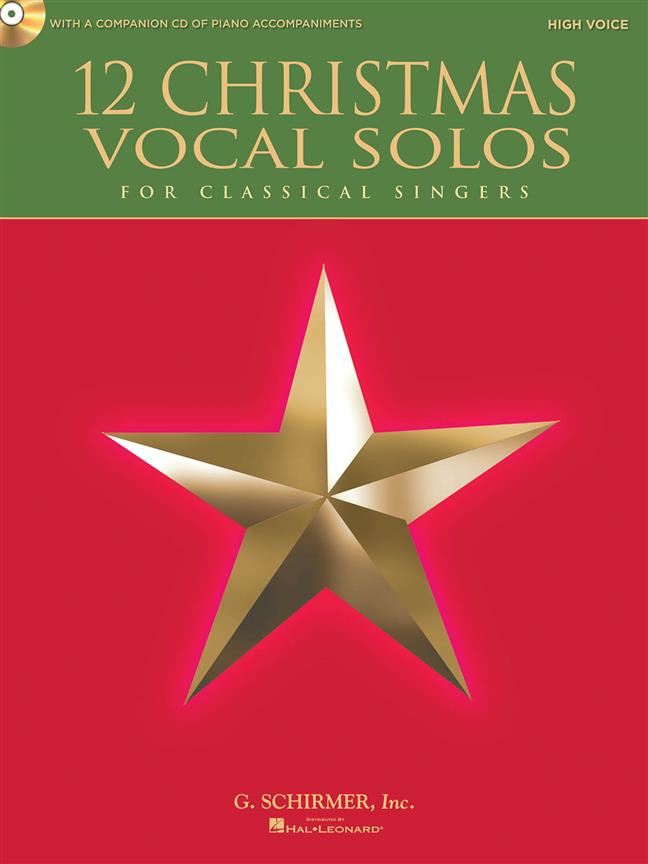 12 Christmas Vocal Solos Classical Singers High Sheet Music Songbook