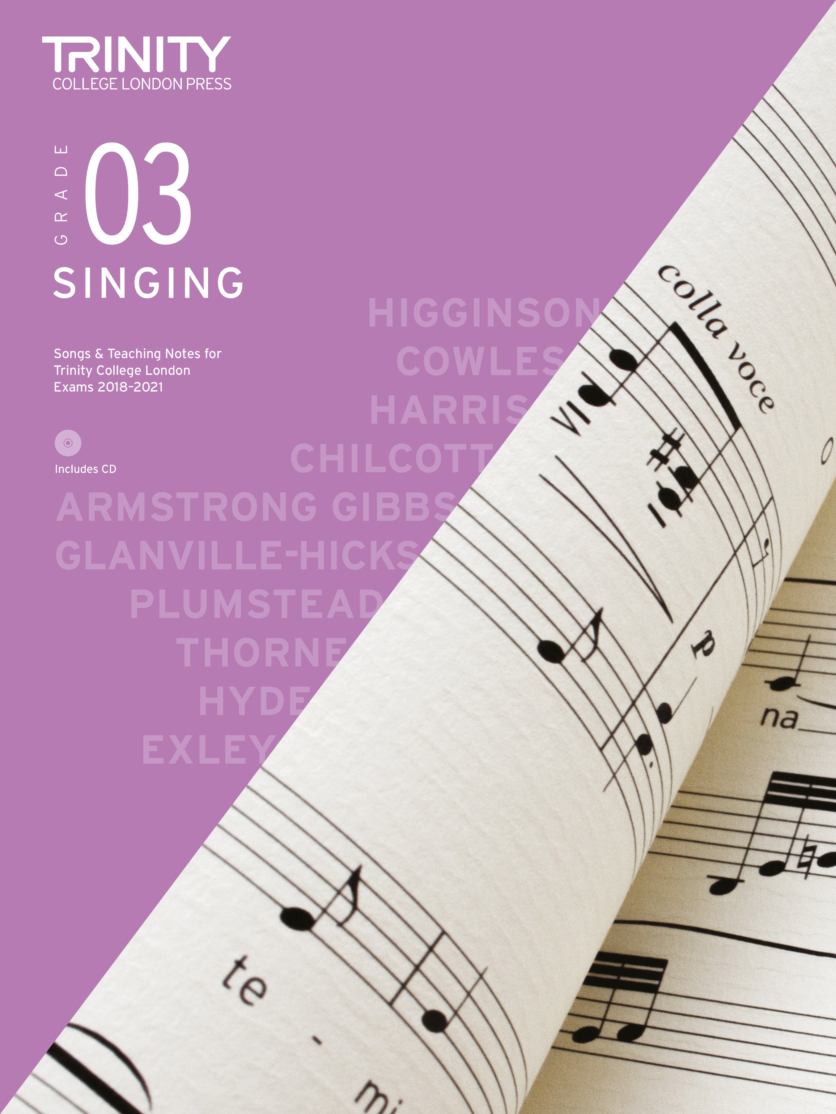 Trinity Singing 2018-2023 Grade 3 + Cd Sheet Music Songbook