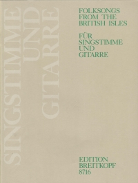 Folksongs From The British Isles Voice & Guitar Sheet Music Songbook