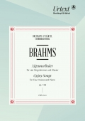 Brahms Gypsy Songs For 4 Voices & Piano Op103 Sheet Music Songbook