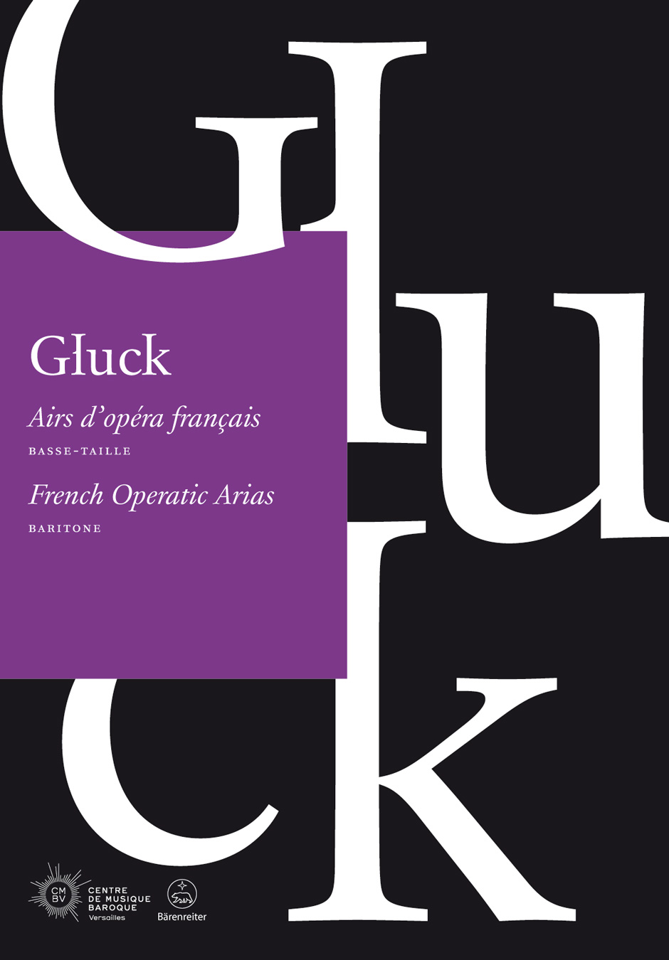 Gluck French Operatic Arias Baritone Voice & Piano Sheet Music Songbook