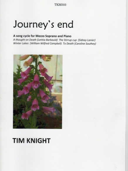 Knight Journeys End Mezzo Soprano & Piano Sheet Music Songbook