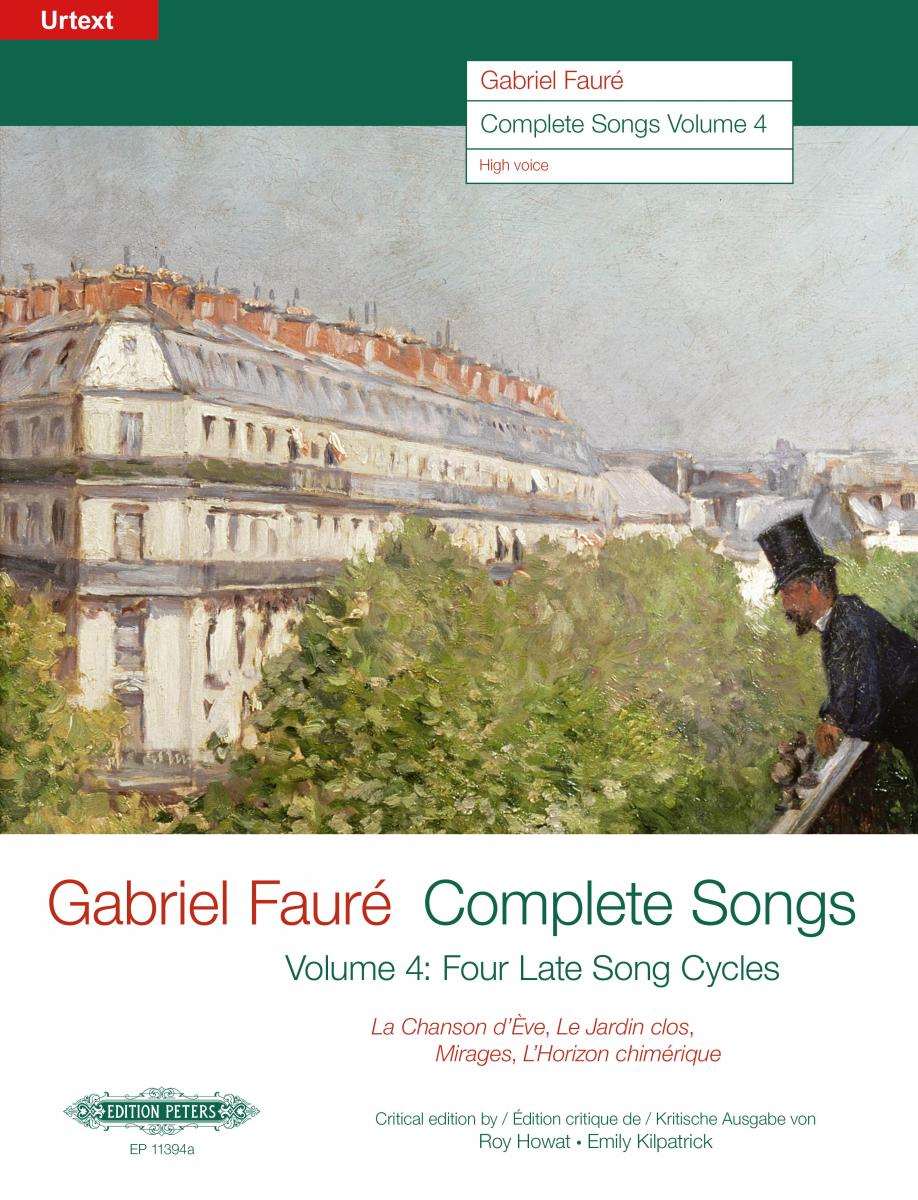 Faure Complete Songs Vol 4 High Voice & Piano Sheet Music Songbook