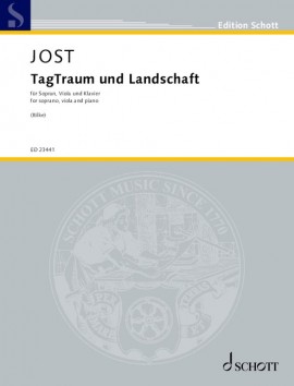 Jost Tagtraum Und Landschaft Score & Parts Sheet Music Songbook