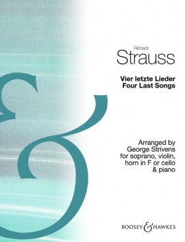 Strauss R Four Last Songs Strivens Score & Parts Sheet Music Songbook