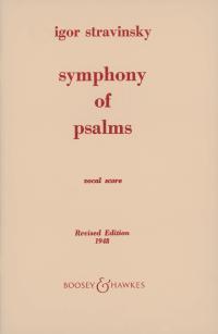 Stravinsky Symphony Of Psalms Latin Vocal Score Sheet Music Songbook