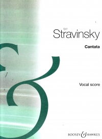 Stravinsky Cantata Vocal Score Sheet Music Songbook