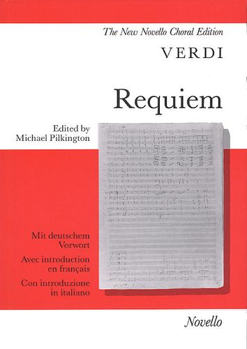 Verdi Requiem Pilkington Latin Vocal Score Sheet Music Songbook