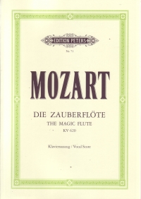 Mozart Magic Flute Ger Vocal Score Sheet Music Songbook