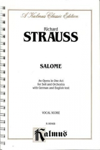 Strauss R Salome Ger/eng Vocal Score Sheet Music Songbook