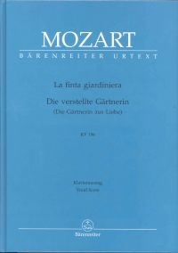 Mozart La Finta Giardiniera K196 Ital/ger V S Sheet Music Songbook