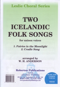 Anderson 2 Icelandic Folk Songs Sheet Music Songbook