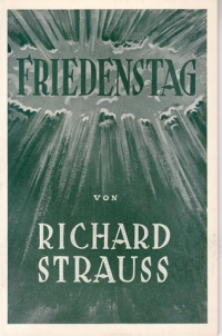 Strauss Friedenstag Libretto German Sheet Music Songbook