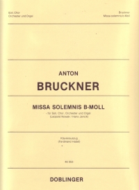 Bruckner Missa Solemnis B Minor Vocal Score Sheet Music Songbook