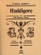 Ruddigore Gilbert & Sullivan Vocal Score Sheet Music Songbook