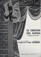 Serrano La Cancion Del Olvido Complete Score Sheet Music Songbook