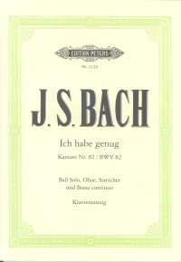 Bach Cantata No 82 Bass German Sheet Music Songbook
