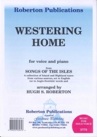 Westering Home Roberton Voice & Piano Sheet Music Songbook