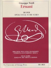 Verdi Ernani Vocal Score Eng/ital Critical Edition Sheet Music Songbook
