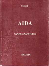 Verdi Aida Vocal Score Italian Hardback Sheet Music Songbook