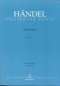 Handel Radamisto Hwv12b 2nd Version Vocal Score Sheet Music Songbook