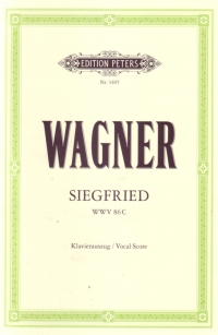 Wagner Siegfried Vocal Score German Sheet Music Songbook