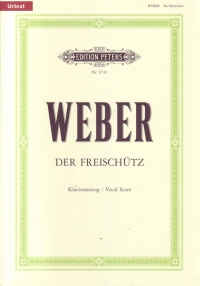 Weber Der Freischutz Vocal Score Sheet Music Songbook
