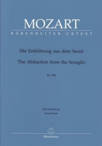 Mozart Die Entfuhrung Aus Dem Serail Vocal Score Sheet Music Songbook