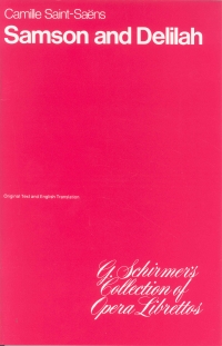 Saint-saens Samson And Delilah Libretto Eng/ita Sheet Music Songbook