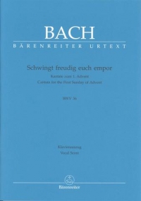 Bach Cantata No 36 Vocal Score Sheet Music Songbook