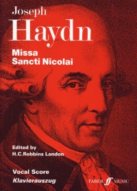 Haydn Missa Sancti Nicolai Vocal Score Sheet Music Songbook