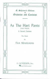 Mendelssohn As The Hart Pants Psalm 42 Vocal Score Sheet Music Songbook