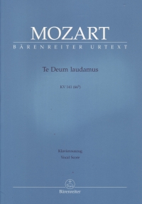 Mozart Te Deum Laudamus (k141) Vocal Score Sheet Music Songbook