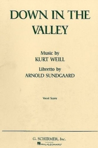 Weill Down In The Valley Vocal Score Sheet Music Songbook