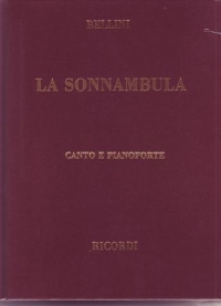 Bellini La Sonnambula Vocal Score Clothbound Sheet Music Songbook