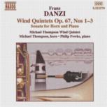 Danzi Wind Quintets Op67 Nos 1-3 Music Cd Sheet Music Songbook