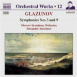 Glazunov Symphonies Nos 3 & 9 Music Cd Sheet Music Songbook