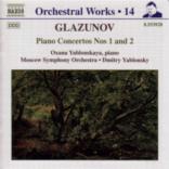 Glazunov Orchestral Works 14 Piano Conc Music Cd Sheet Music Songbook