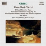 Grieg Piano Music Vol 14 Music Cd Sheet Music Songbook