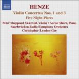 Henze Violin Concertos Nos 1 & 3 Music Cd Sheet Music Songbook