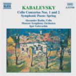 Kabalevsky Cello Concertos Nos 1 & 2 Music Cd Sheet Music Songbook