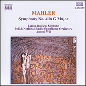 Mahler Symphony No 4 G Music Cd Sheet Music Songbook