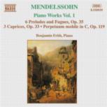 Mendelssohn Piano Works Vol 1 Music Cd Sheet Music Songbook