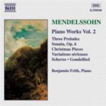 Mendelssohn Piano Works Vol 2 Music Cd Sheet Music Songbook