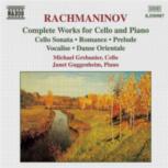 Rachmaninov Complete Works For Cello & Pf Music Cd Sheet Music Songbook